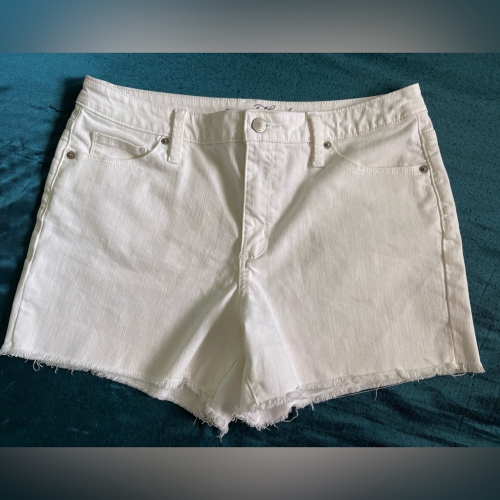 White Denim Shorts